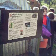 Newlyn School pupils at the Dig for Victory area at Trengwainton Newlyn School pupils at the Dig for Victory area at Trengwainton